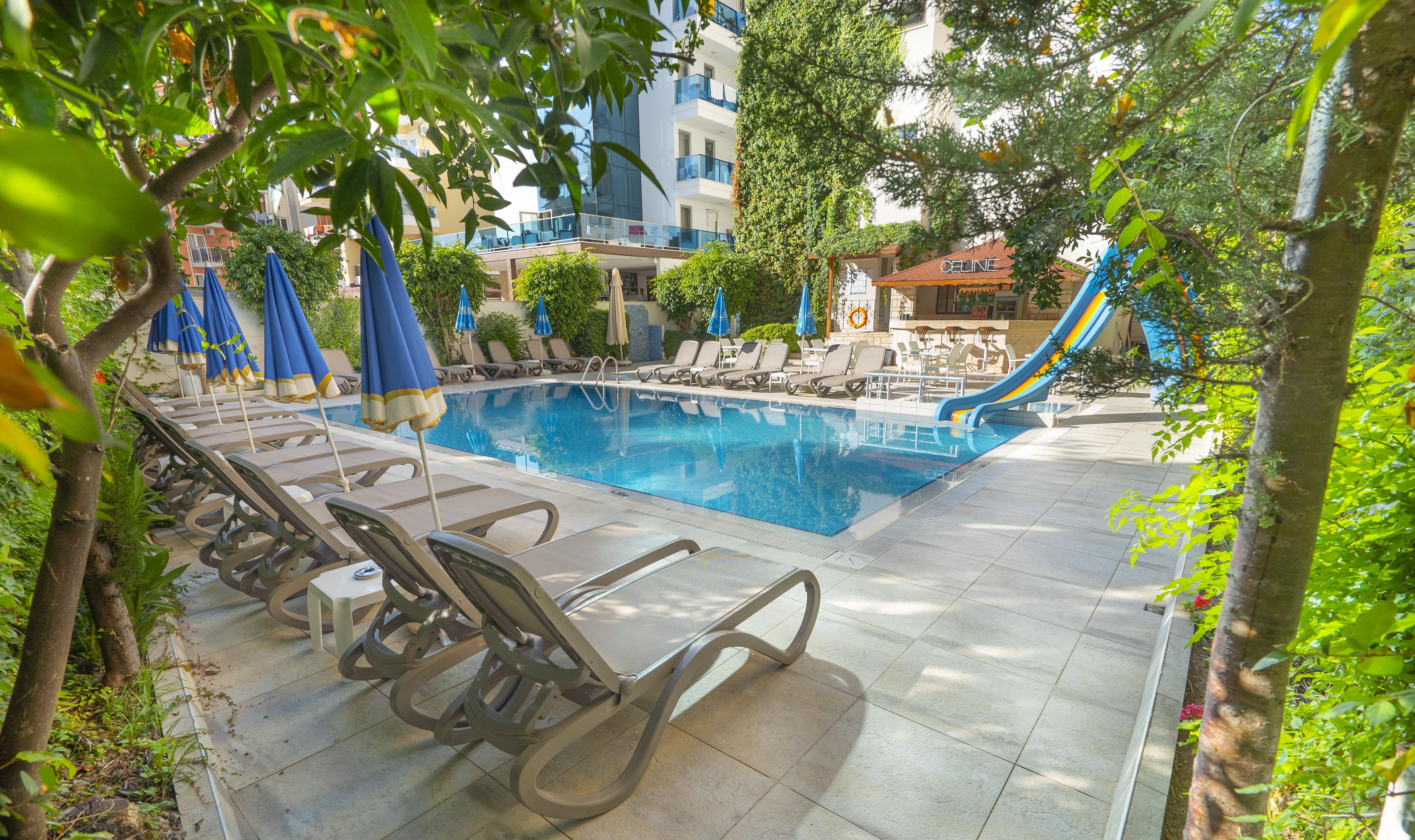Kleopatra Celine Hotel Alanya Exterior foto